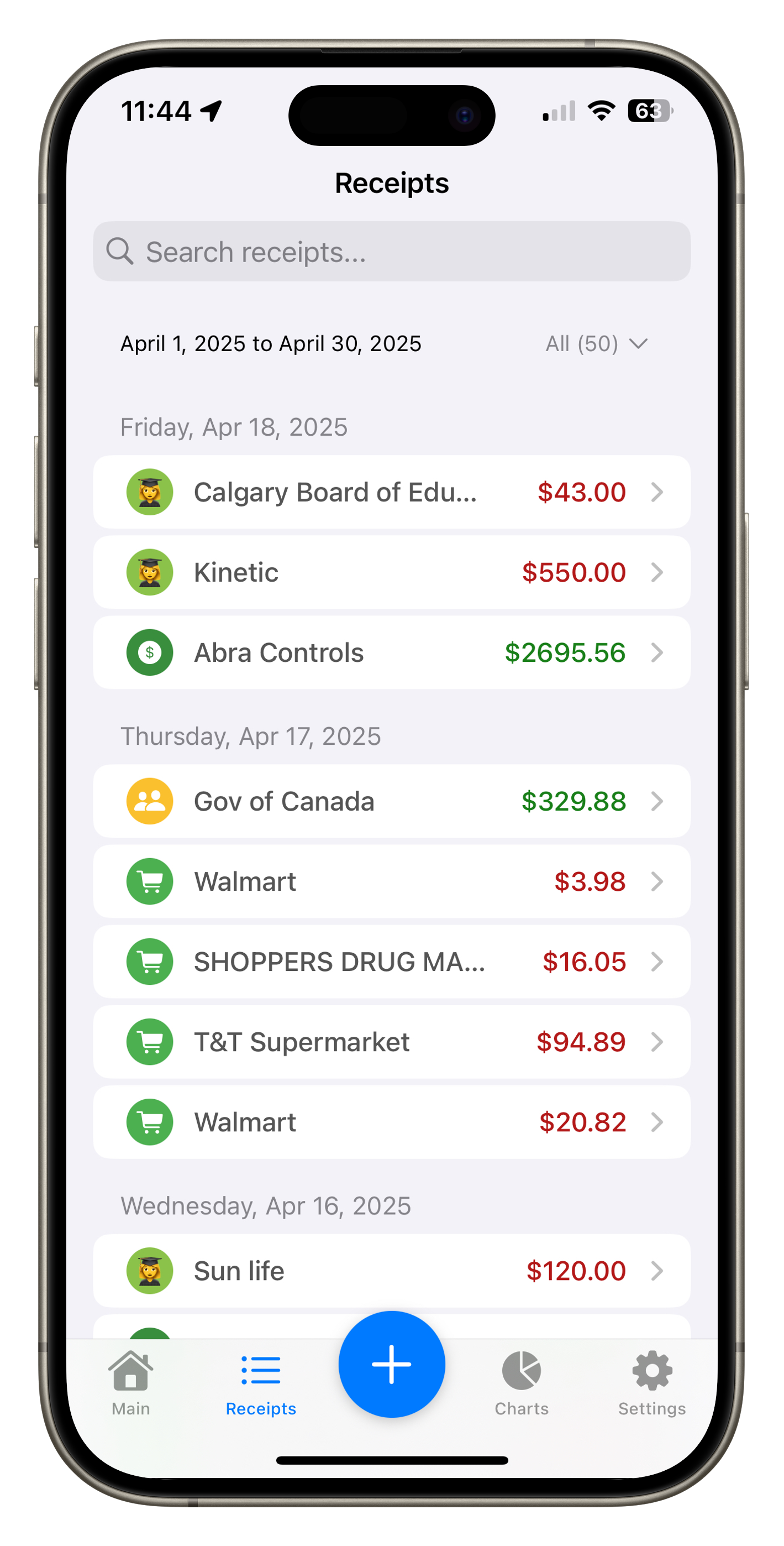 ReceiptIQ Budget Tracking